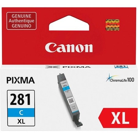 Canon Ink Tank, XL, f/PIXMA TR7520, CYN CNMCLI281XLCY